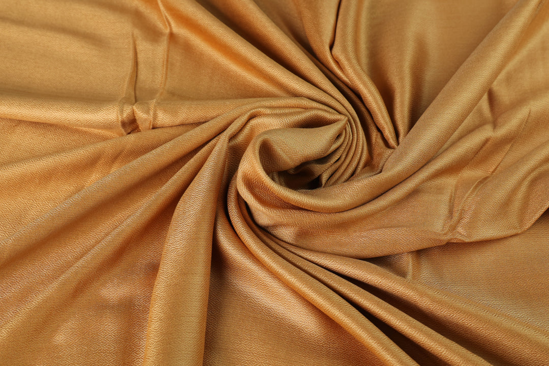 Silk Elegance Luxe Shawl, Camel Hues